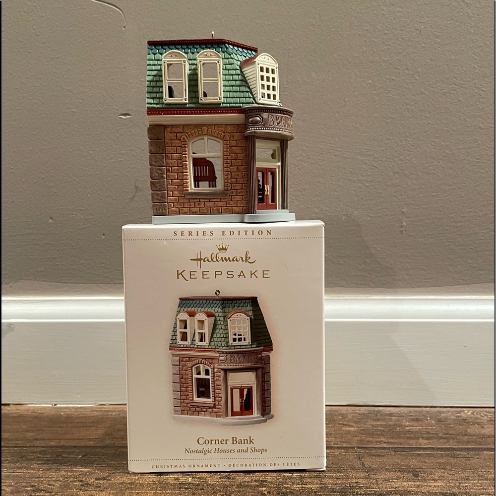 Corner Bank - Hallmarked Keepsake collectors edition ornament.